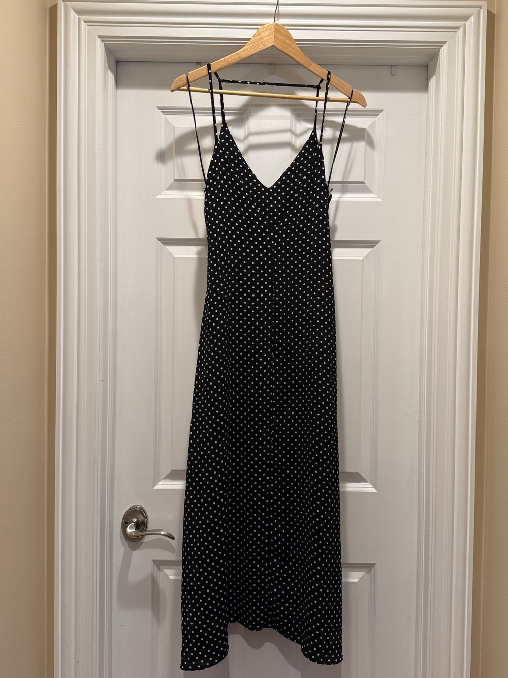 NWOT Zara small polka dot strappy slip dress